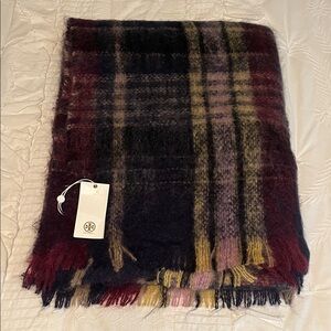 Tory Burch Multicolor Plaid Scarf